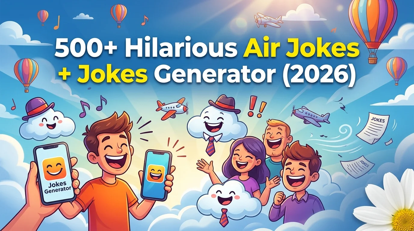 Hilarious Air Jokes + Jokes Generator (2026)