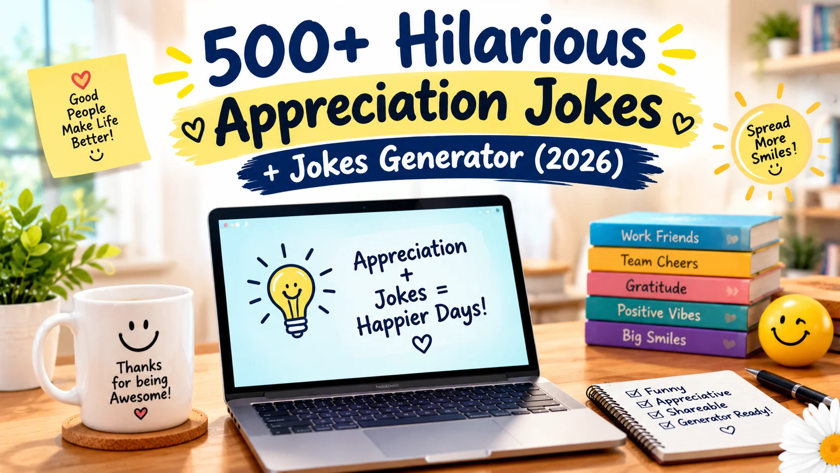 Hilarious Appreciation Jokes + Jokes Generator (2026)