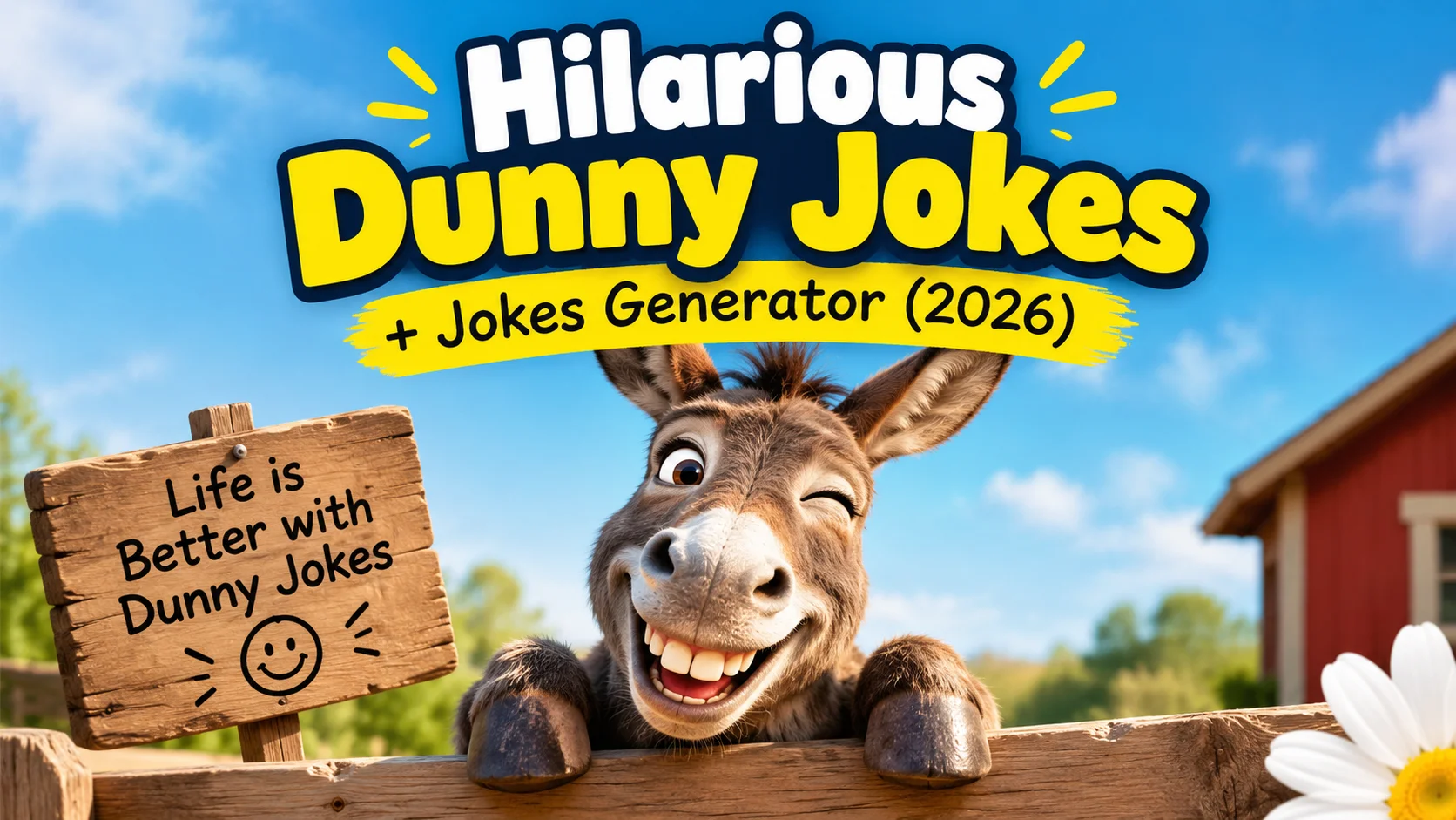 Hilarious Dunny Jokes + Jokes Generator (2026)