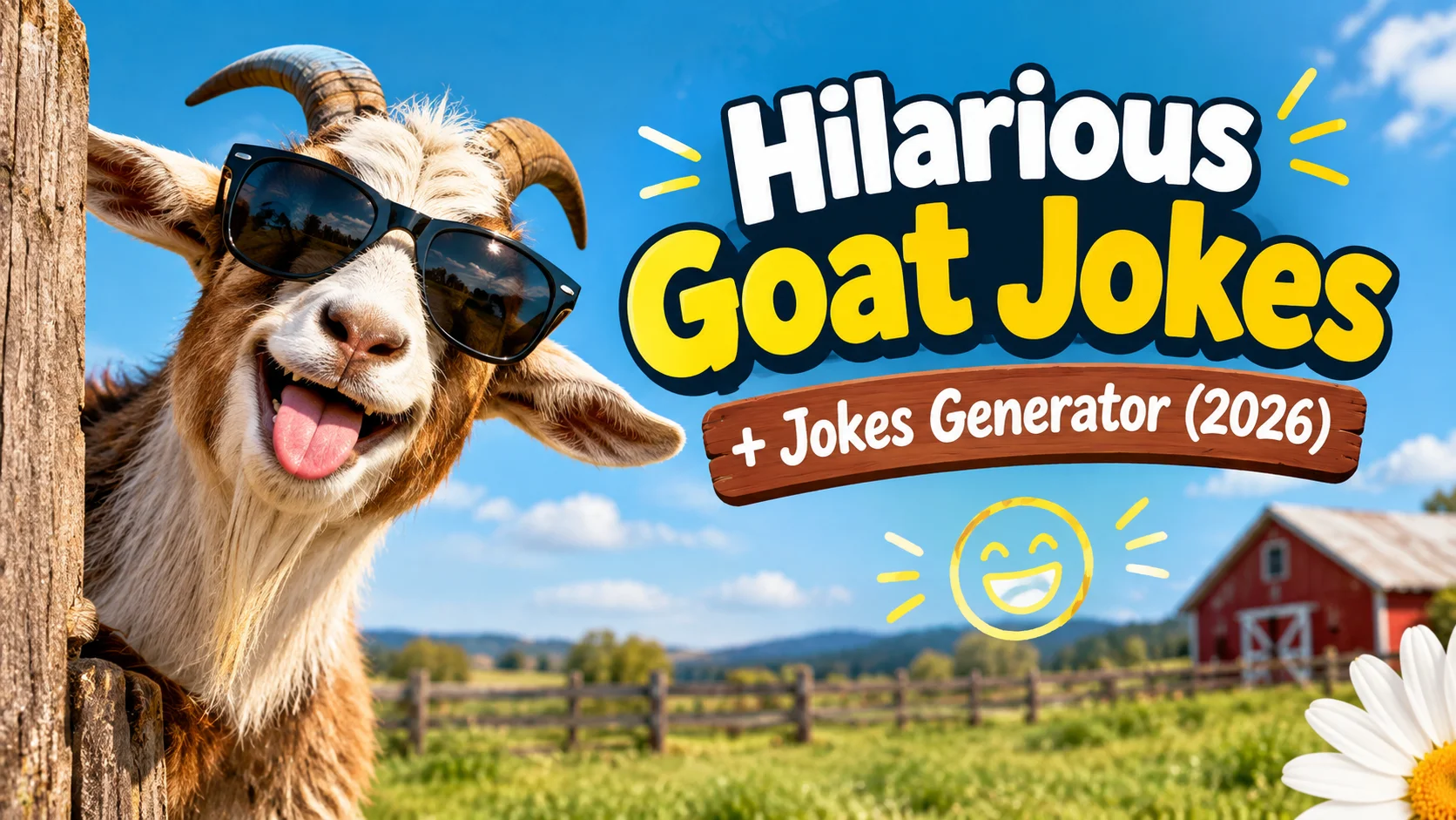 Hilarious Goat Jokes + Jokes Generator (2026)