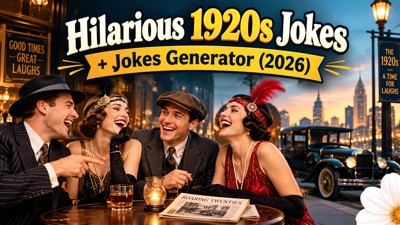 Hilarious 1920s Jokes + Jokes Generator (2026)