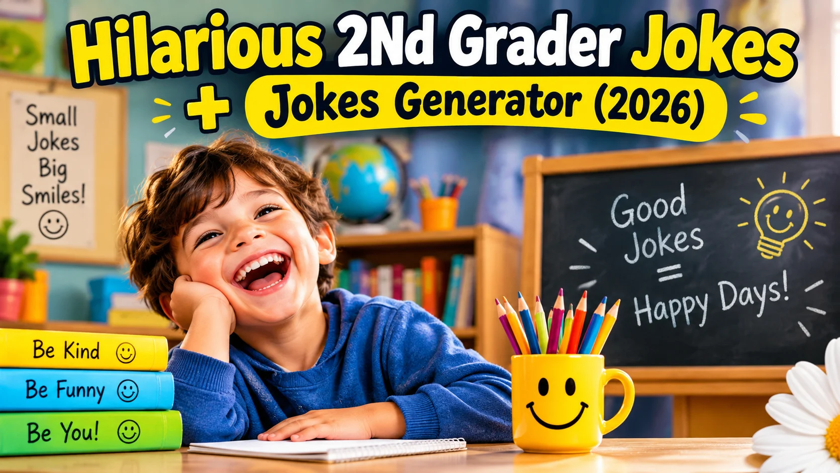 Hilarious 2Nd Grader Jokes + Jokes Generator (2026)
