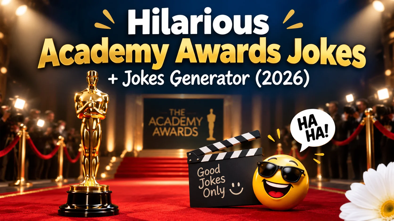 Hilarious Academy Awards Jokes + Jokes Generator (2026)