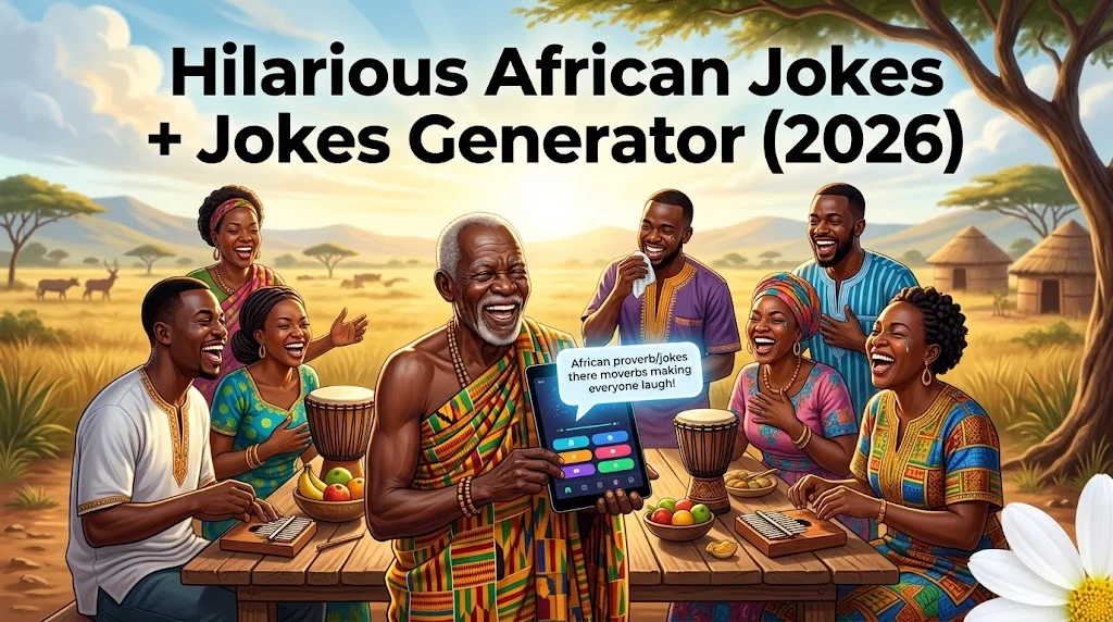 Hilarious African Jokes + Jokes Generator (2026)