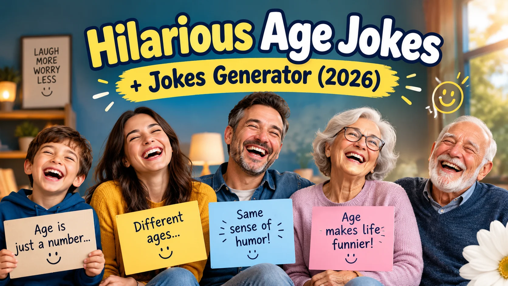 Hilarious Age Jokes + Jokes Generator (2026)