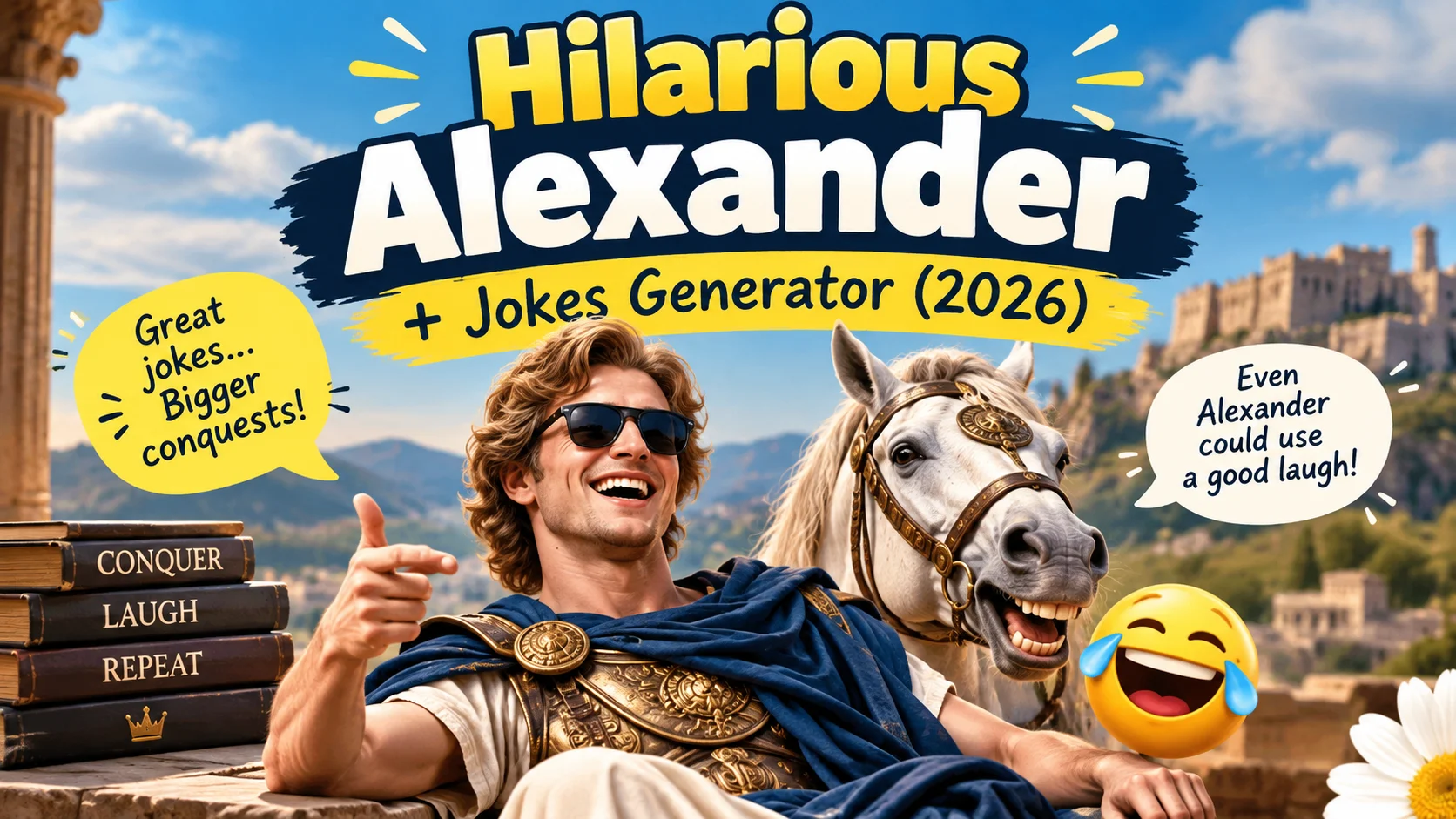 Hilarious Alexander Jokes Generator