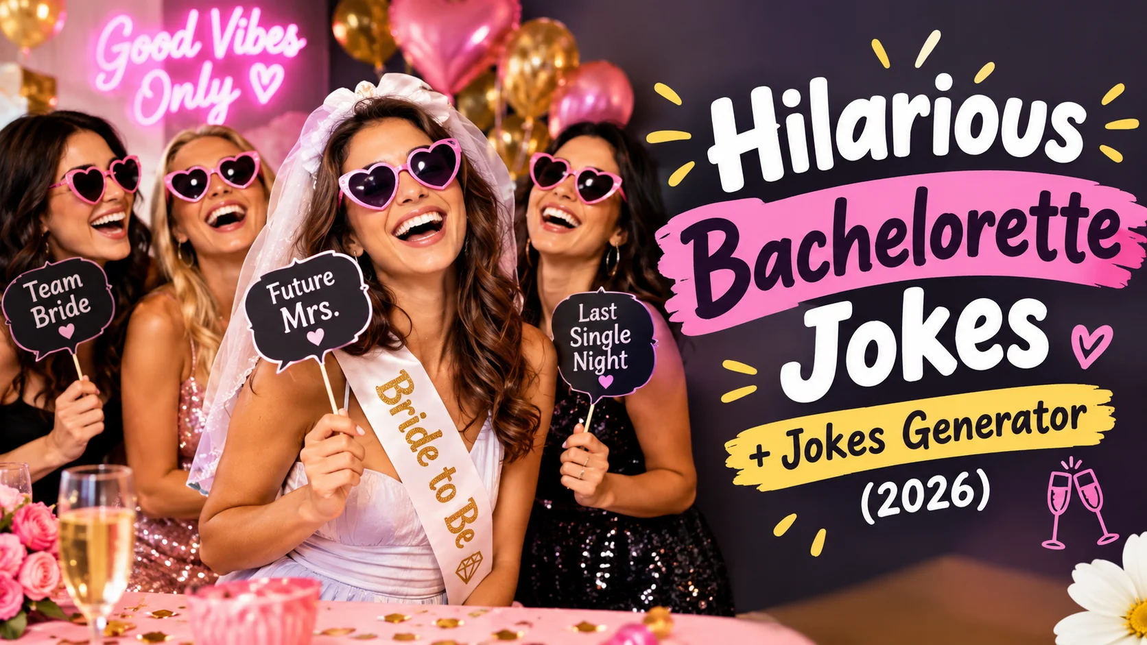 Hilarious Bachelorette Jokes + Jokes Generator (2026)