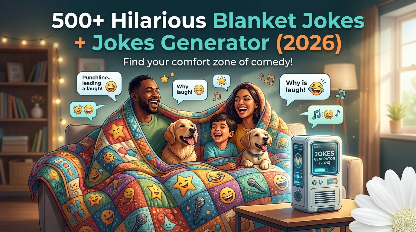 Hilarious Blanket Jokes + Jokes Generator (2026)