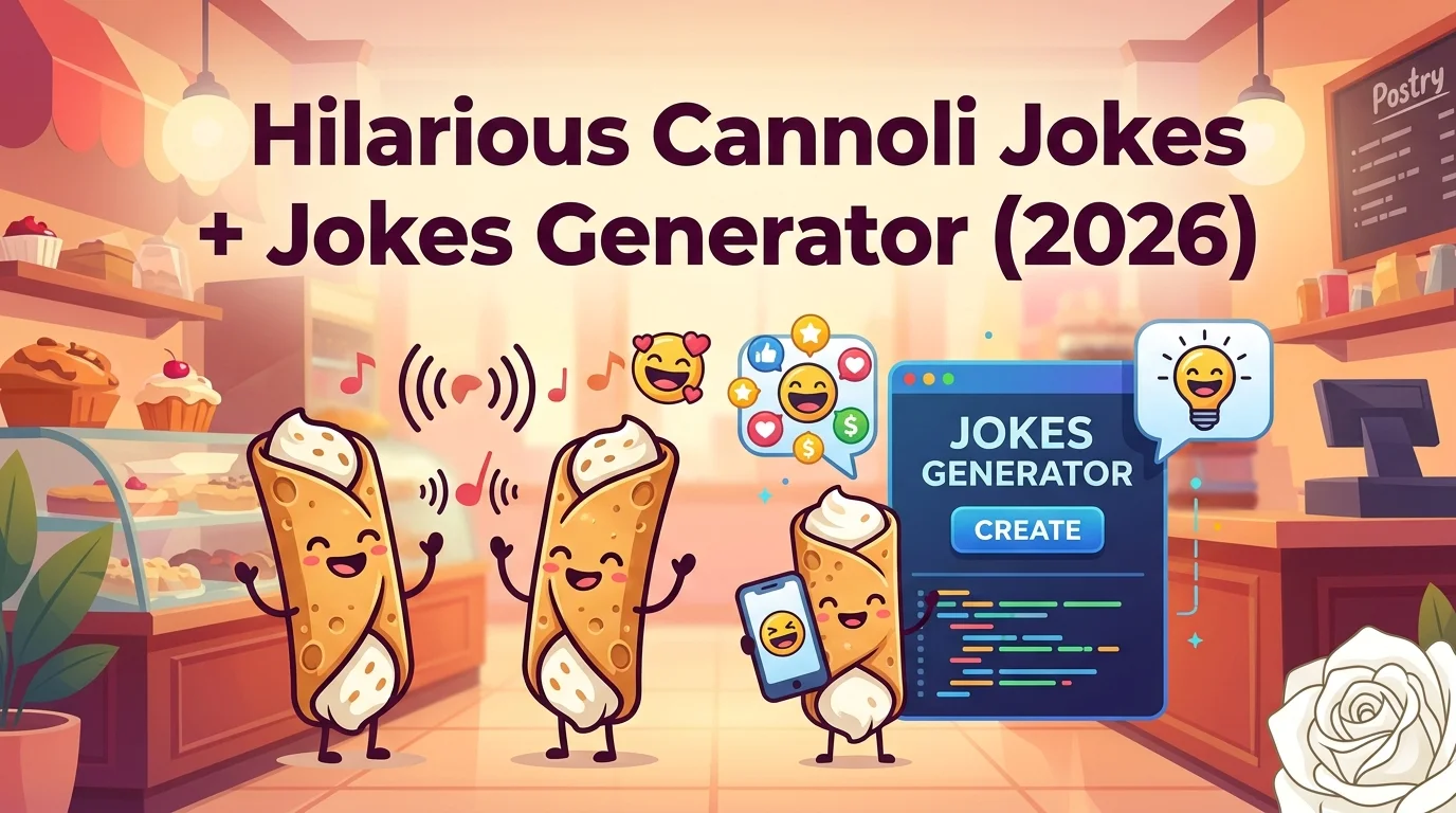 Hilarious Cannoli Jokes + Jokes Generator (2026)