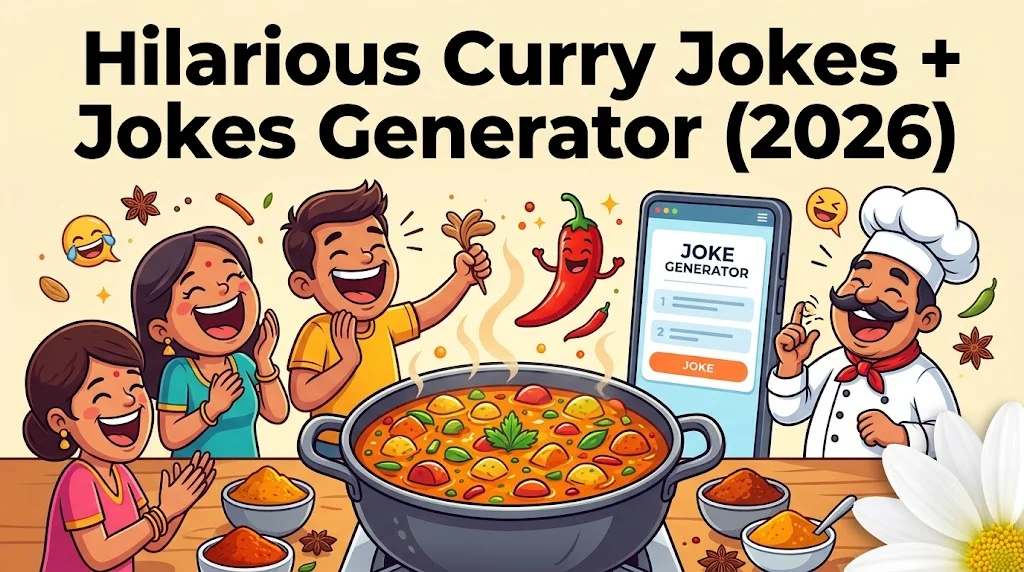 Hilarious Curry Jokes + Jokes Generator (2026)
