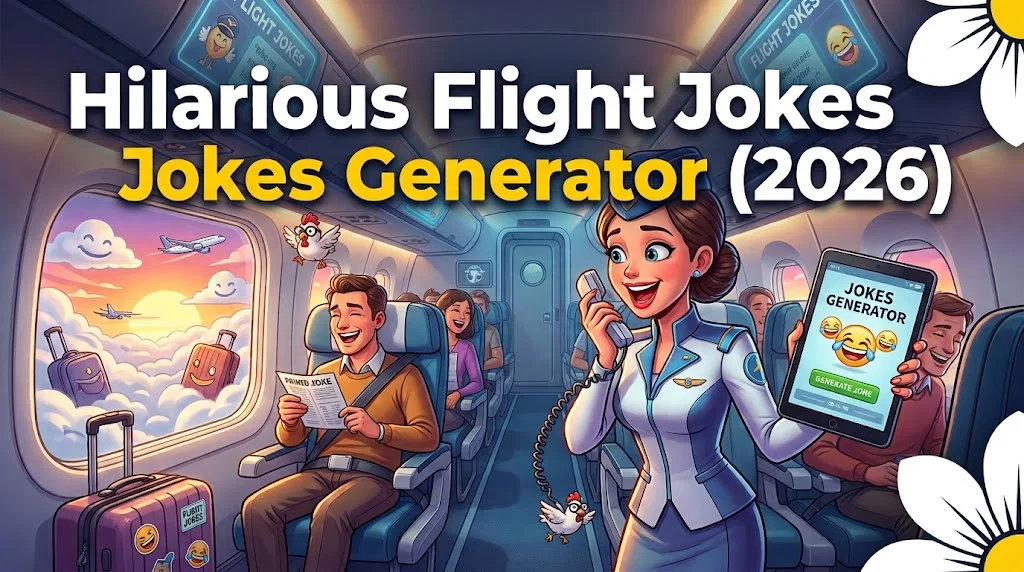 Hilarious Flight Jokes + Jokes Generator (2026)