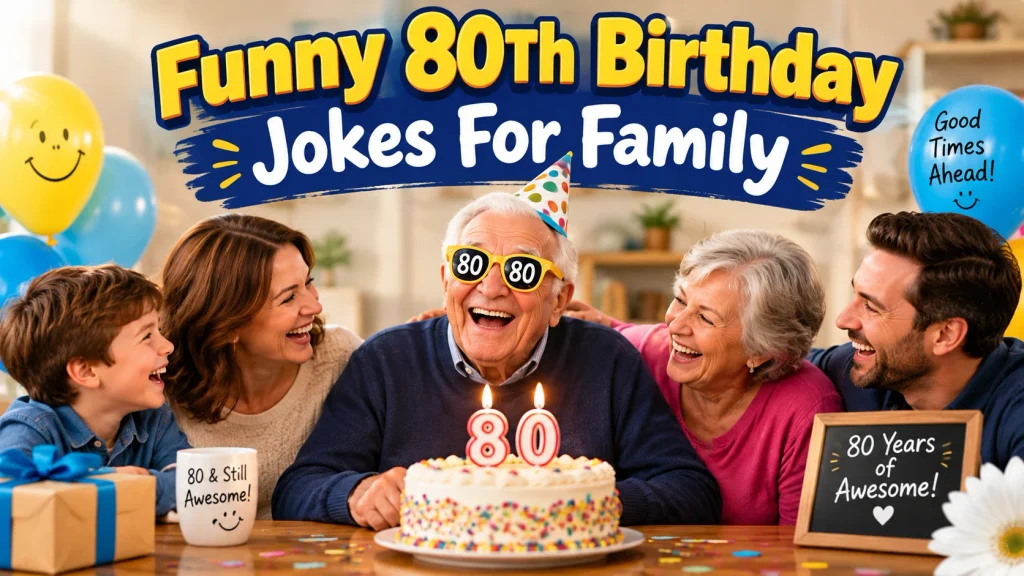 Funny 80Th Birthday Jokes For Family