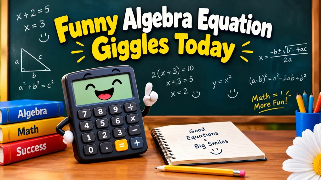 Funny Algebra Equation Giggles Today