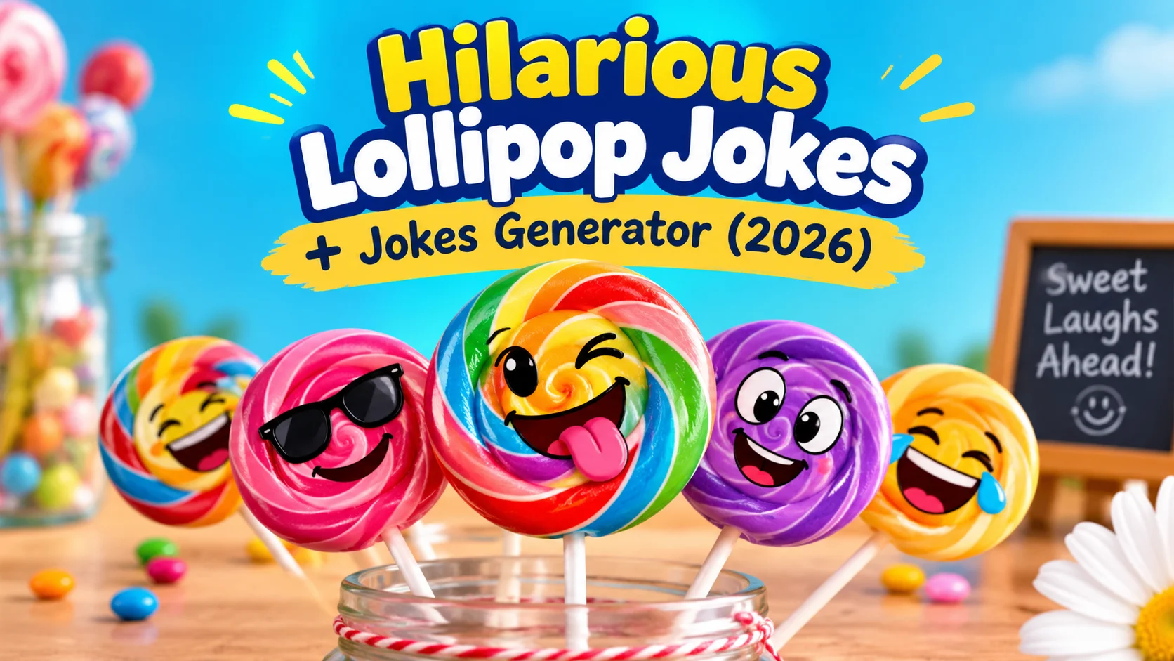 Hilarious Lollipop Jokes + Jokes Generator (2026)