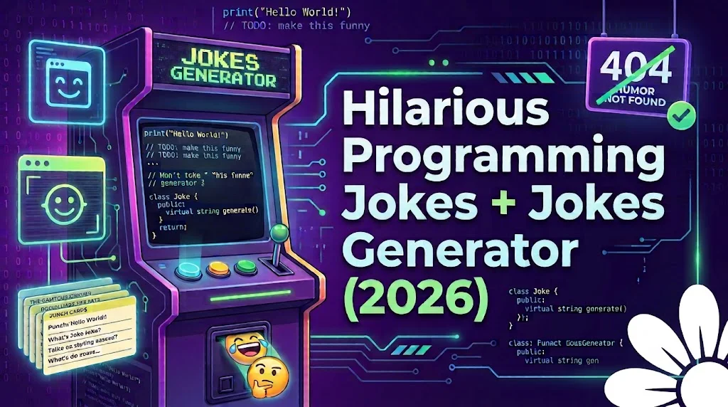 Hilarious Programming Jokes + Jokes Generator (2026)